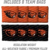 image:imageYouTheFan NCAA 2 x 4 Slogan Series Professional Wood Cornhole Game with Logo BagsOregon State Beavers
