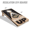 image:imageYouTheFan NCAA 2 x 4 Slogan Series Professional Wood Cornhole Game with Logo BagsPurdue Boilermakers