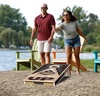 image:imageYouTheFan NCAA 2 x 4 Slogan Series Professional Wood Cornhole Game with Logo BagsPurdue Boilermakers
