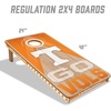 image:imageYouTheFan NCAA 2 x 4 Slogan Series Professional Wood Cornhole Game with Logo BagsTennessee Volunteers