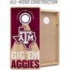 image:imageYouTheFan NCAA 2 x 4 Slogan Series Professional Wood Cornhole Game with Logo BagsTexas AM Aggies
