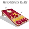 image:imageYouTheFan NCAA 2 x 4 Slogan Series Professional Wood Cornhole Game with Logo BagsUSC Trojans