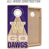 image:imageYouTheFan NCAA 2 x 4 Slogan Series Professional Wood Cornhole Game with Logo BagsWashington Huskies