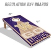 image:imageYouTheFan NCAA 2 x 4 Slogan Series Professional Wood Cornhole Game with Logo BagsWashington Huskies