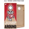 image:imageYouTheFan NCAA 2 x 4 Slogan Series Professional Wood Cornhole Game with Logo BagsWisconsin Badgers