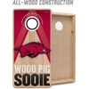 image:imageYouTheFan NCAA 2 x 4 Slogan Series Professional Wood Cornhole GameArkansas Razorbacks