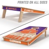 image:imageYouTheFan NCAA 2 x 4 Slogan Series Professional Wood Cornhole GameClemson Tigers