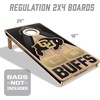 image:imageYouTheFan NCAA 2 x 4 Slogan Series Professional Wood Cornhole GameColorado Buffaloes