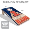 image:imageYouTheFan NCAA 2 x 4 Slogan Series Professional Wood Cornhole GameIllinois Fighting Illini