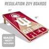 image:imageYouTheFan NCAA 2 x 4 Slogan Series Professional Wood Cornhole GameIndiana Hoosiers