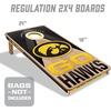 image:imageYouTheFan NCAA 2 x 4 Slogan Series Professional Wood Cornhole GameIowa Hawkeyes