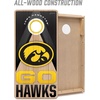 image:imageYouTheFan NCAA 2 x 4 Slogan Series Professional Wood Cornhole GameIowa Hawkeyes