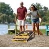 image:imageYouTheFan NCAA 2 x 4 Slogan Series Professional Wood Cornhole GameIowa Hawkeyes