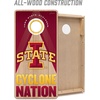 image:imageYouTheFan NCAA 2 x 4 Slogan Series Professional Wood Cornhole GameIowa State Cyclones