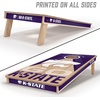 image:imageYouTheFan NCAA 2 x 4 Slogan Series Professional Wood Cornhole GameKansas State Wildcats