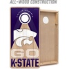 image:imageYouTheFan NCAA 2 x 4 Slogan Series Professional Wood Cornhole GameKansas State Wildcats