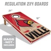 image:imageYouTheFan NCAA 2 x 4 Slogan Series Professional Wood Cornhole GameLouisville Cardinals