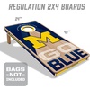image:imageYouTheFan NCAA 2 x 4 Slogan Series Professional Wood Cornhole GameMichigan Wolverines