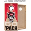 image:imageYouTheFan NCAA 2 x 4 Slogan Series Professional Wood Cornhole GameNC State Wolfpack