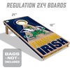 image:imageYouTheFan NCAA 2 x 4 Slogan Series Professional Wood Cornhole GameNotre Dame Fighting Irish