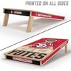 image:imageYouTheFan NCAA 2 x 4 Slogan Series Professional Wood Cornhole GameSouth Dakota Coyotes