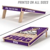 image:imageYouTheFan NCAA 2 x 4 Slogan Series Professional Wood Cornhole GameTCU Horned Frogs