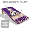 image:imageYouTheFan NCAA 2 x 4 Slogan Series Professional Wood Cornhole GameTCU Horned Frogs