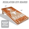 image:imageYouTheFan NCAA 2 x 4 Slogan Series Professional Wood Cornhole GameTexas Longhorns