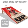 image:imageYouTheFan NCAA 2 x 4 Slogan Series Professional Wood Cornhole GameTexas Tech Red Raiders
