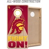 image:imageYouTheFan NCAA 2 x 4 Slogan Series Professional Wood Cornhole GameUSC Trojans