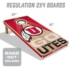image:imageYouTheFan NCAA 2 x 4 Slogan Series Professional Wood Cornhole GameUtah Utes