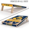 image:imageYouTheFan NCAA 2 x 4 Slogan Series Professional Wood Cornhole GameWest Virginia Mountaineers
