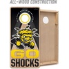 image:imageYouTheFan NCAA 2 x 4 Slogan Series Professional Wood Cornhole GameWichita State Shockers