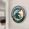 image:imageYouTheFan NCAA 3D Circle Backer Wall Art precisioncrafted multiple layers create striking depth readytohang officially licensed and visually stands outMichigan State Spartans