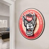 image:imageYouTheFan NCAA 3D Circle Backer Wall Art precisioncrafted multiple layers create striking depth readytohang officially licensed and visually stands outNC State Wolfpack