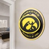 image:imageYouTheFan NCAA 3D Circle Backer Wall Art precisioncrafted multiple layers create striking depth readytohang officially licensed and visually stands outIowa Hawkeyes