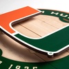image:imageYouTheFan NCAA 3D Circle Backer Wall Art precisioncrafted multiple layers create striking depth readytohang officially licensed and visually stands outMiami Hurricanes