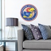 image:imageYouTheFan NCAA 3D Circle Backer Wall Art precisioncrafted multiple layers create striking depth readytohang officially licensed and visually stands outKansas Jayhawks