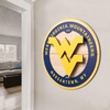 image:imageYouTheFan NCAA 3D Circle Backer Wall Art precisioncrafted multiple layers create striking depth readytohang officially licensed and visually stands outWest Virginia Mountaineers