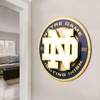 image:imageYouTheFan NCAA 3D Circle Backer Wall Art precisioncrafted multiple layers create striking depth readytohang officially licensed and visually stands outNotre Dame Fighting Irish