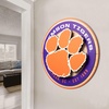image:imageYouTheFan NCAA 3D Circle Backer Wall Art precisioncrafted multiple layers create striking depth readytohang officially licensed and visually stands outClemson Tigers