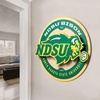 image:imageYouTheFan NCAA 3D Circle Backer Wall Art precisioncrafted multiple layers create striking depth readytohang officially licensed and visually stands outNorth Dakota State Bison