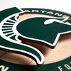 image:imageYouTheFan NCAA 3D Circle Backer Wall Art precisioncrafted multiple layers create striking depth readytohang officially licensed and visually stands outMichigan State Spartans