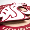 image:imageYouTheFan NCAA 3D Circle Backer Wall Art precisioncrafted multiple layers create striking depth readytohang officially licensed and visually stands outWashington State Cougars