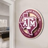 image:imageYouTheFan NCAA 3D Circle Backer Wall Art precisioncrafted multiple layers create striking depth readytohang officially licensed and visually stands outTexas AM Aggies