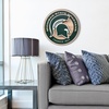 image:imageYouTheFan NCAA 3D Circle Backer Wall Art precisioncrafted multiple layers create striking depth readytohang officially licensed and visually stands outMichigan State Spartans