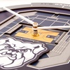 image:imageYouTheFan NCAA West Virginia Mountaineers 3D StadiumView ClockButler Bulldogs