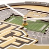 image:imageYouTheFan NCAA West Virginia Mountaineers 3D StadiumView ClockCentral Florida Knights