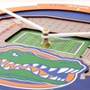 image:imageYouTheFan NCAA West Virginia Mountaineers 3D StadiumView ClockFlorida Gators