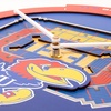 image:imageYouTheFan NCAA West Virginia Mountaineers 3D StadiumView ClockKansas Jayhawks